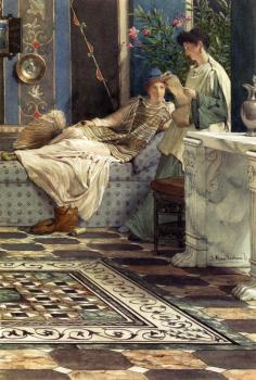福特 馬多尅斯 佈朗 Alma Tadema Sir Lawrence From An Absent One 福特 馬多尅斯 佈朗 Alma Tadema Sir Lawrence From An Absent One